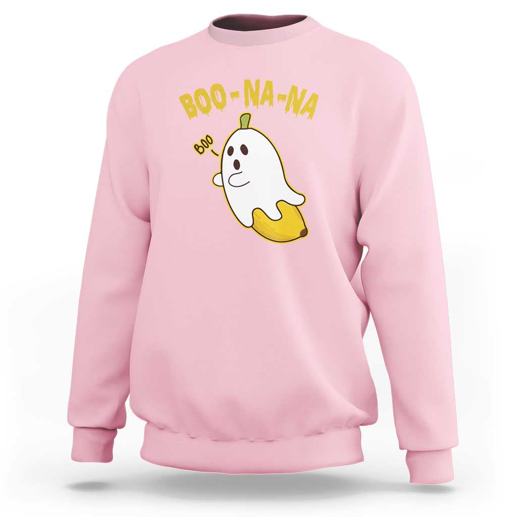 Halloween Couple Matching Sweatshirt Boo-na-na Cute Ghost Banana - Wonder Print Shop