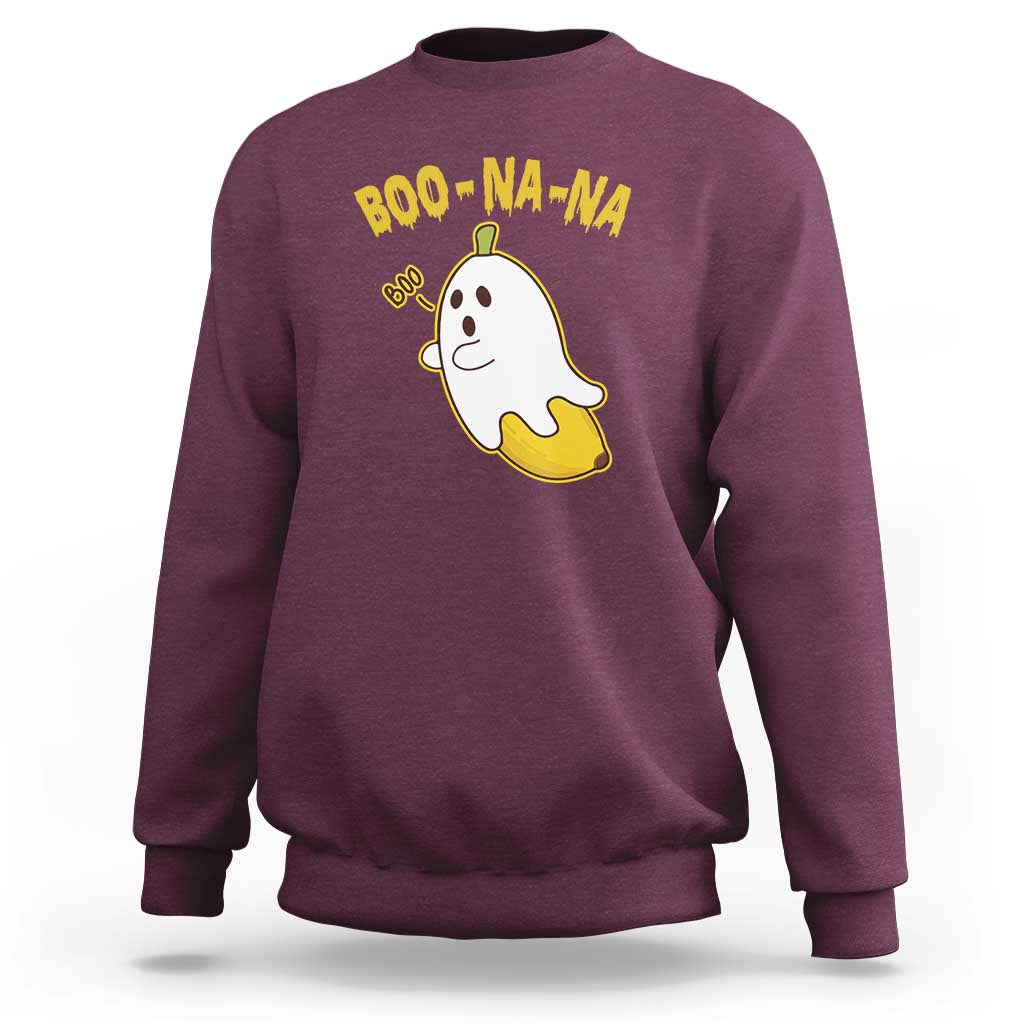 Halloween Couple Matching Sweatshirt Boo-na-na Cute Ghost Banana - Wonder Print Shop