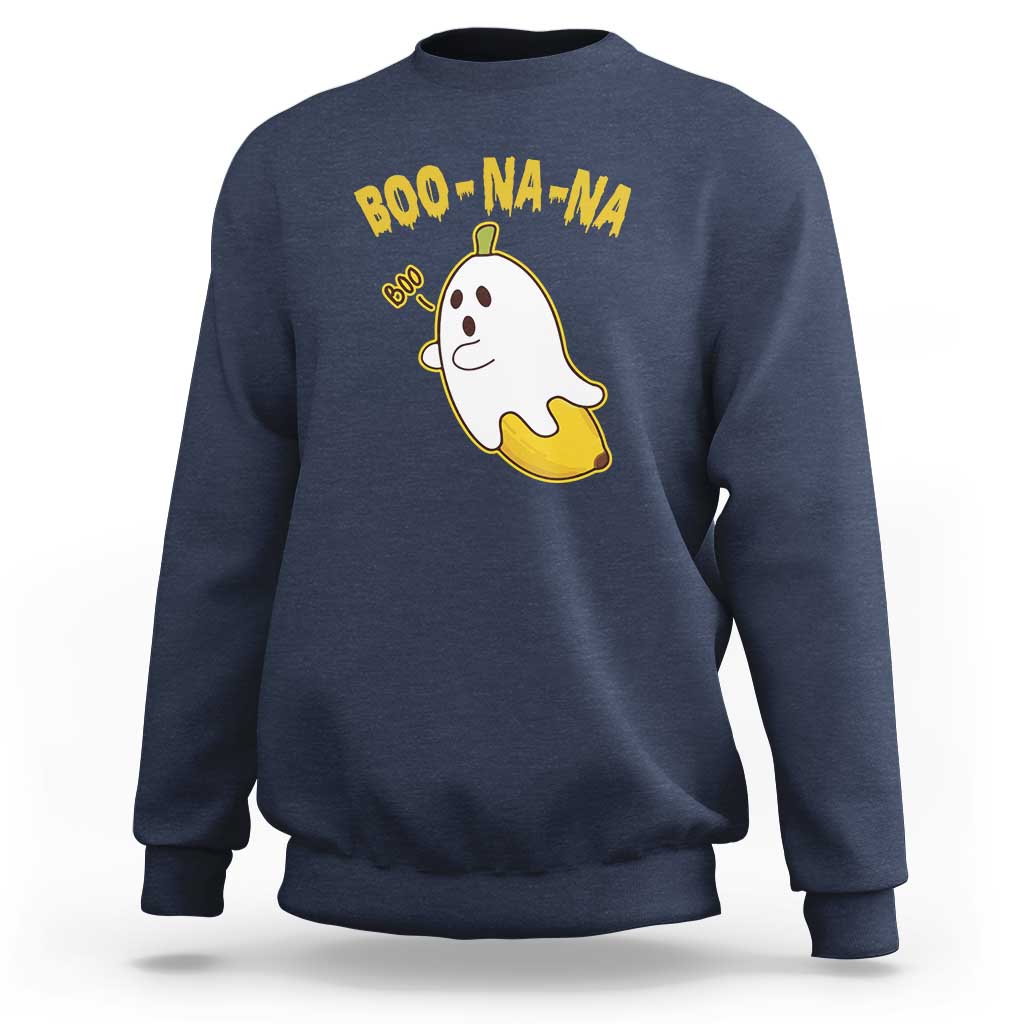 Halloween Couple Matching Sweatshirt Boo-na-na Cute Ghost Banana - Wonder Print Shop