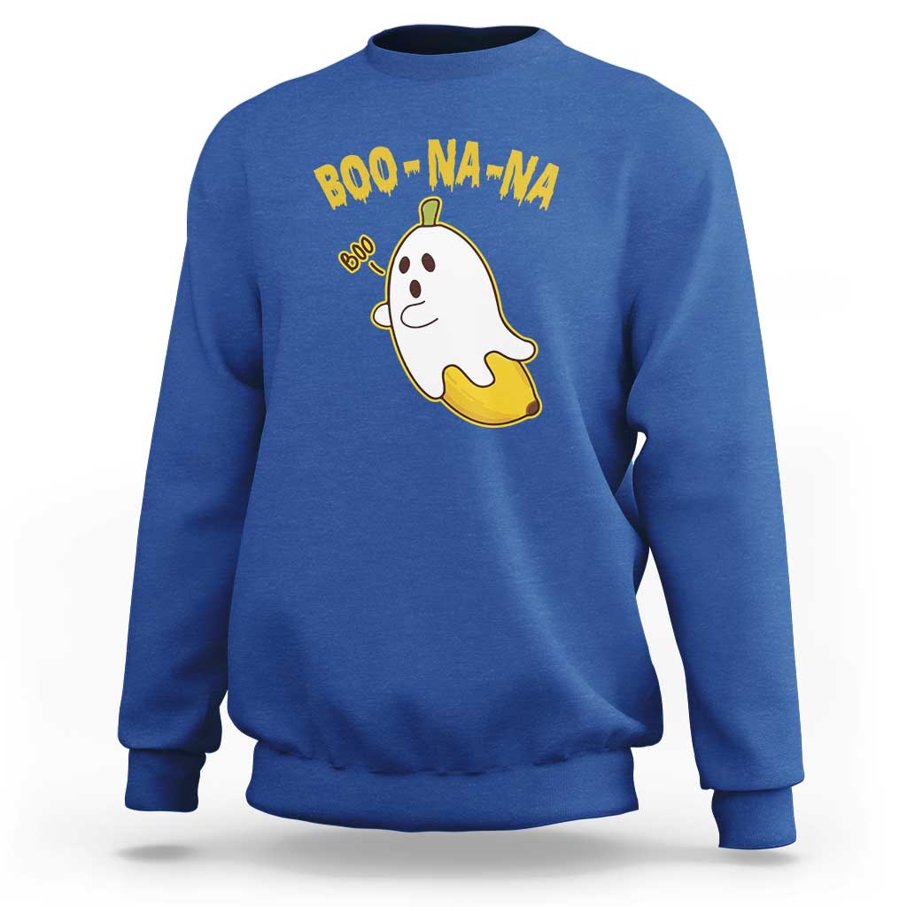 Halloween Couple Matching Sweatshirt Boo-na-na Cute Ghost Banana - Wonder Print Shop