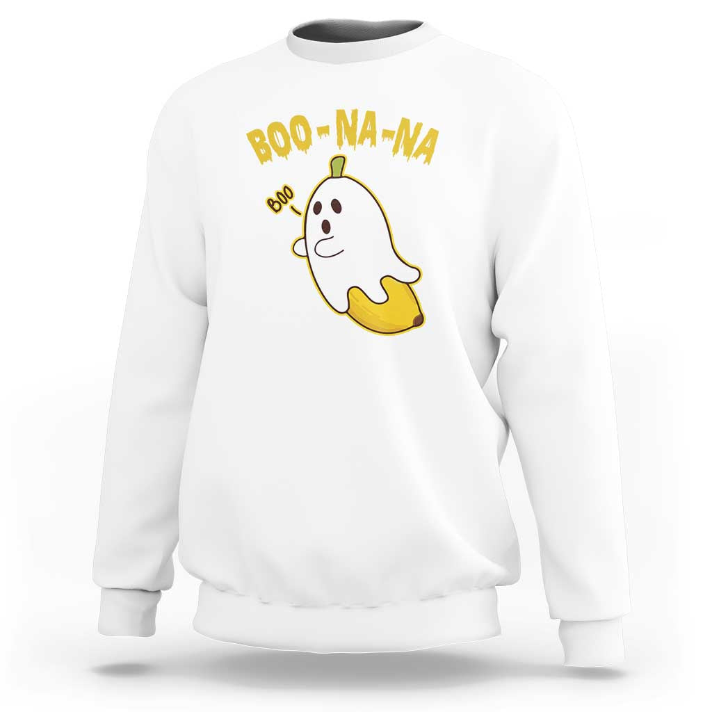 Halloween Couple Matching Sweatshirt Boo-na-na Cute Ghost Banana - Wonder Print Shop