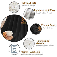 Halloween Couple Matching Throw Blanket Pumpking Funny Spooky Pumpkin - Wonder Print Shop