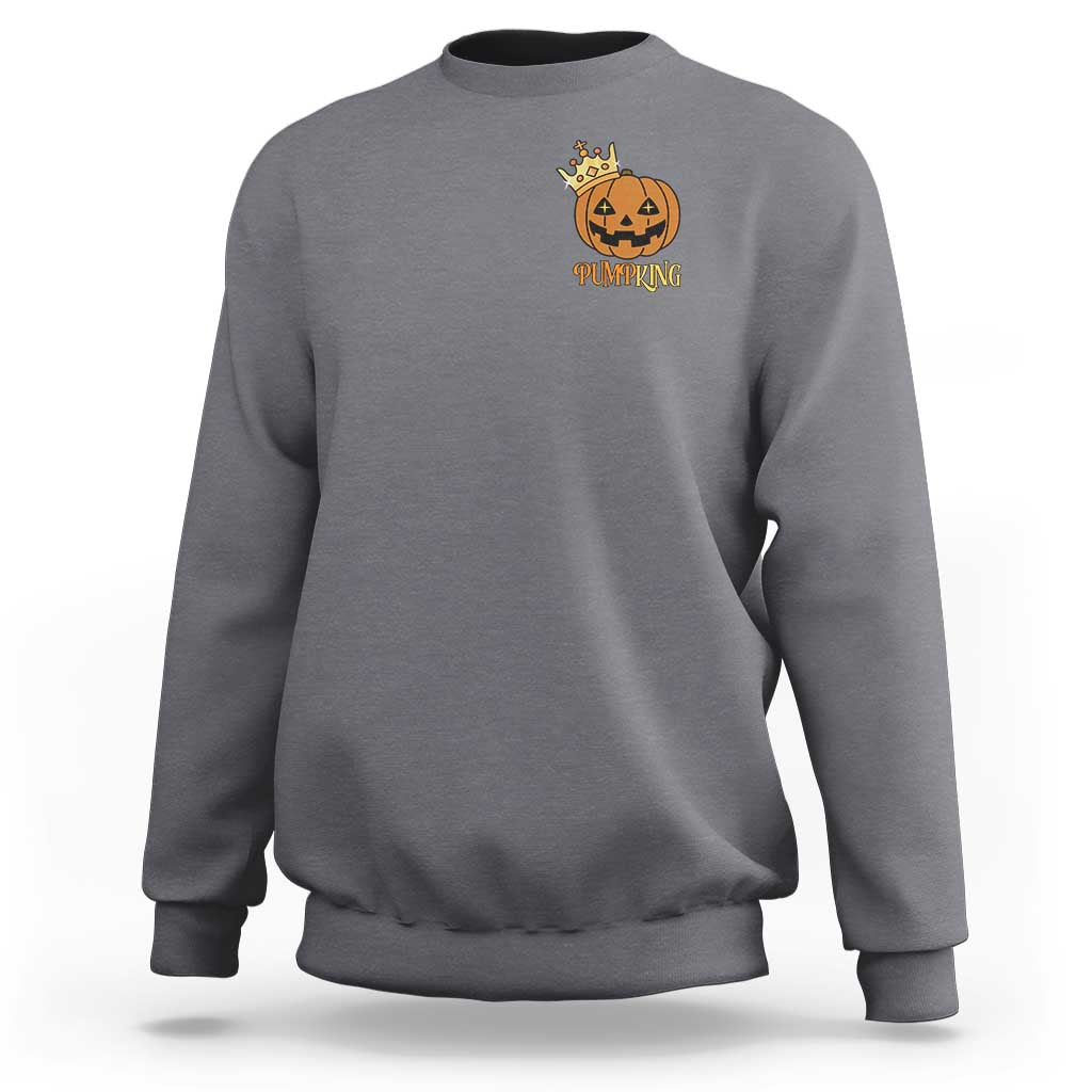 Halloween Couple Matching Sweatshirt Pumpking Funny Spooky Pumpkin - Wonder Print Shop