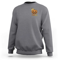 Halloween Couple Matching Sweatshirt Pumpking Funny Spooky Pumpkin - Wonder Print Shop