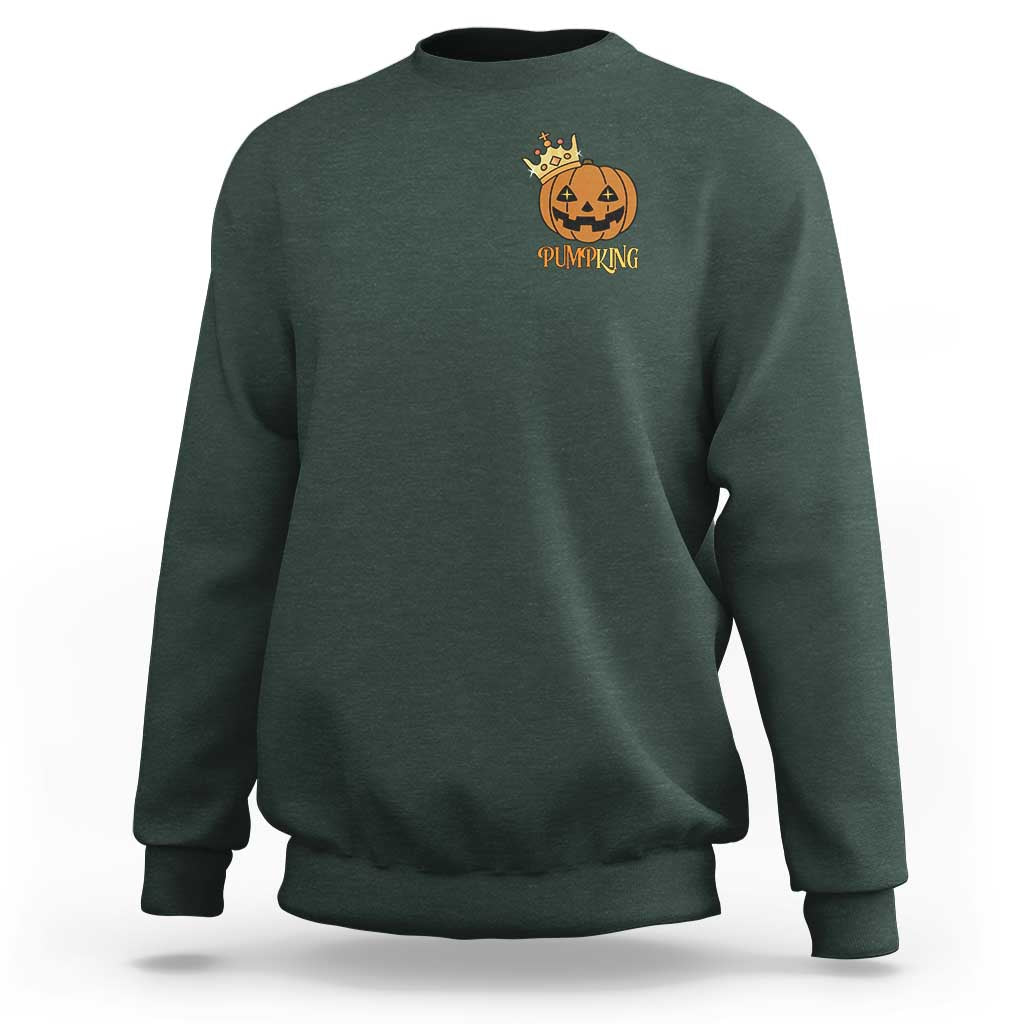 Halloween Couple Matching Sweatshirt Pumpking Funny Spooky Pumpkin - Wonder Print Shop