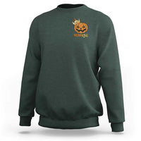 Halloween Couple Matching Sweatshirt Pumpking Funny Spooky Pumpkin - Wonder Print Shop