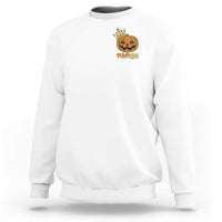 Halloween Couple Matching Sweatshirt Pumpking Funny Spooky Pumpkin - Wonder Print Shop