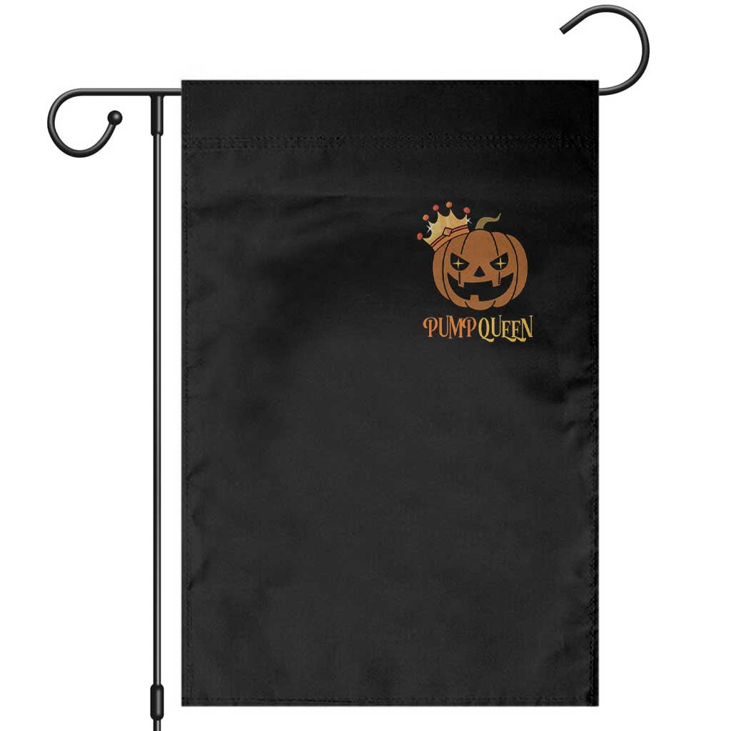 Halloween Couple Matching Garden Flag Pumpqueen Funny Spooky Pumpkin - Wonder Print Shop