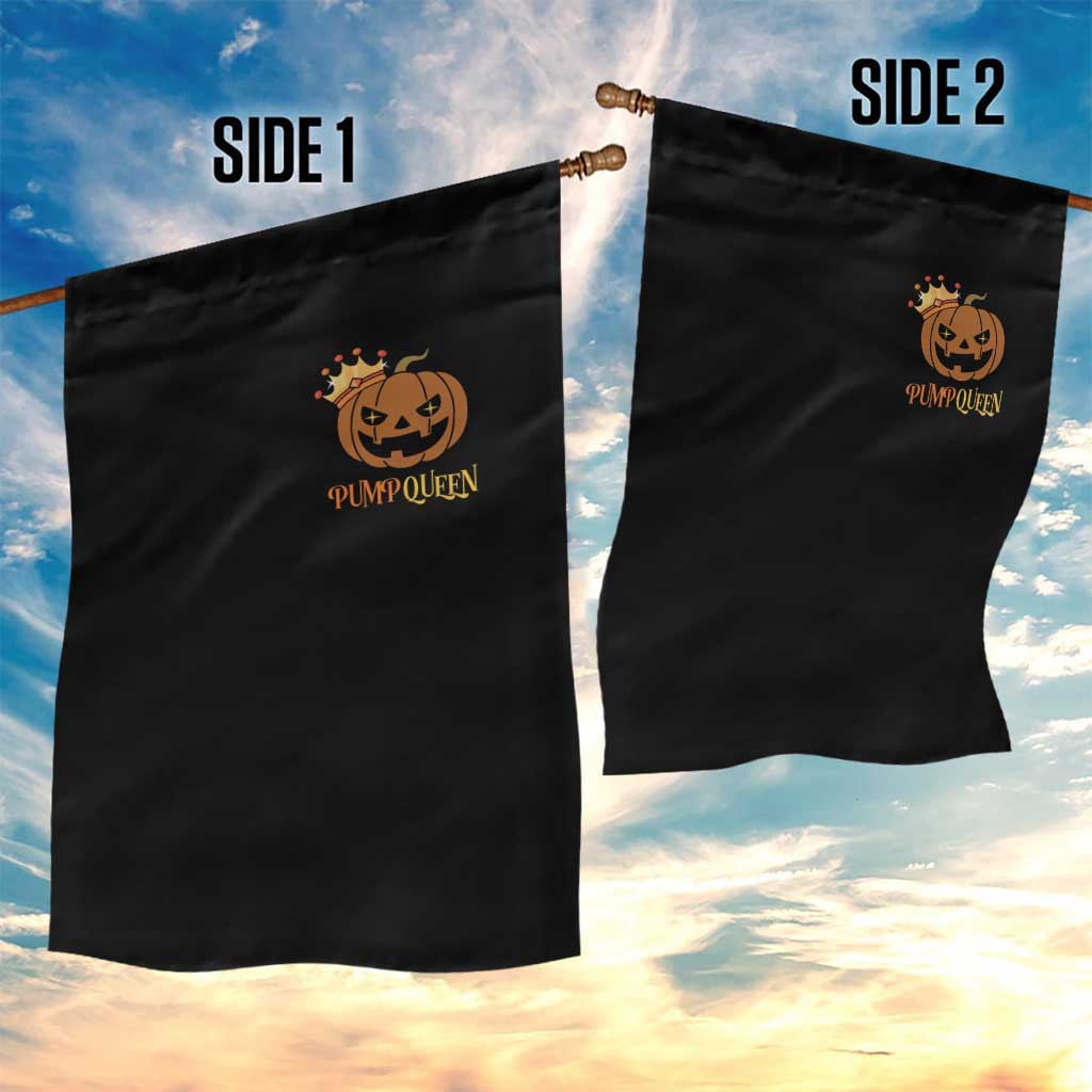 Halloween Couple Matching Garden Flag Pumpqueen Funny Spooky Pumpkin - Wonder Print Shop
