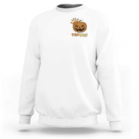 Halloween Couple Matching Sweatshirt Pumpqueen Funny Spooky Pumpkin - Wonder Print Shop
