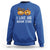 Halloween Couple Matching Sweatshirt I Love His Broom Stick - Wonder Print Shop