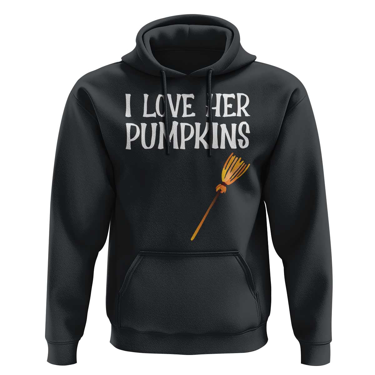 Halloween Couple Matching Hoodie I Love Her Pumpkins - Wonder Print Shop
