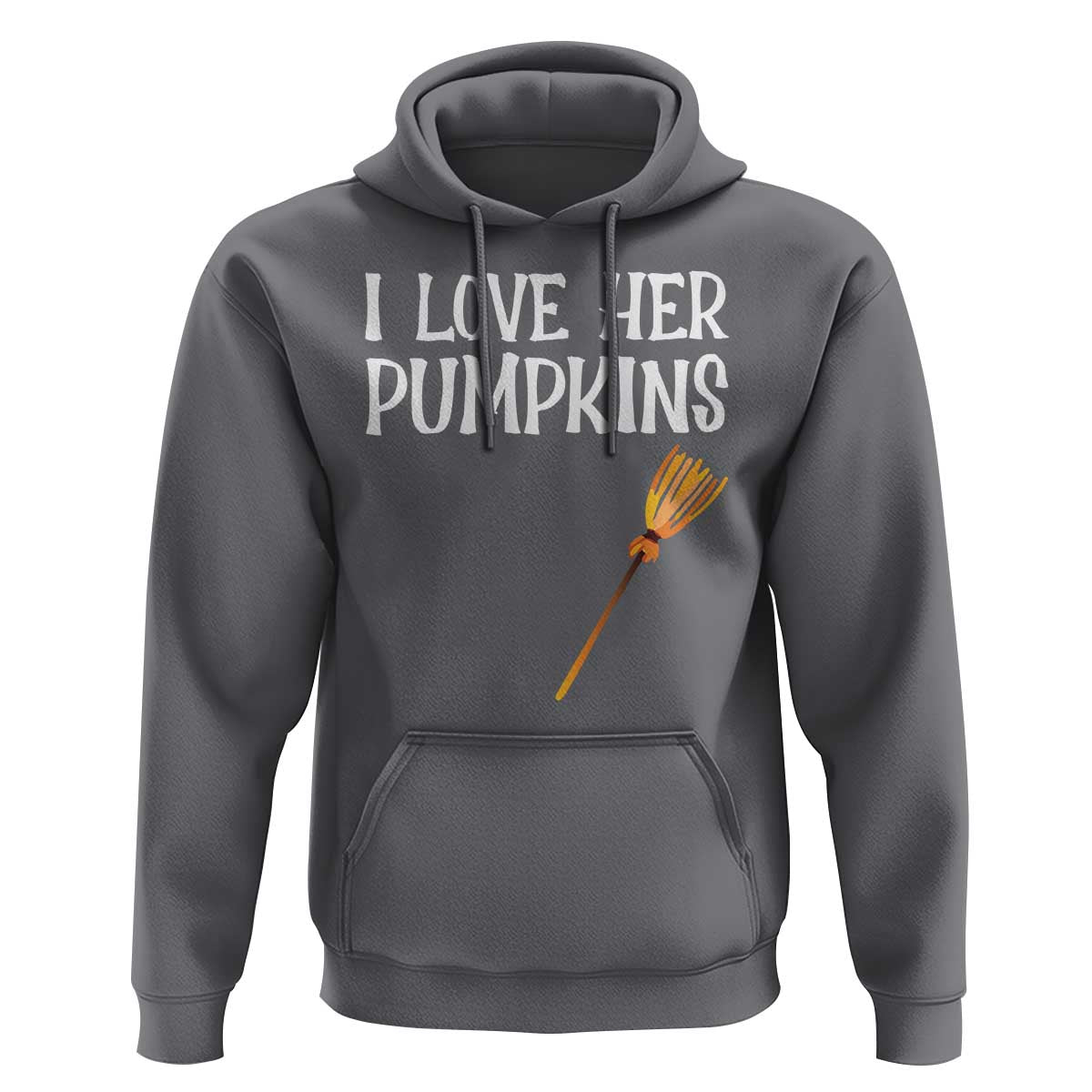 Halloween Couple Matching Hoodie I Love Her Pumpkins - Wonder Print Shop