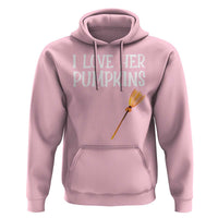 Halloween Couple Matching Hoodie I Love Her Pumpkins - Wonder Print Shop