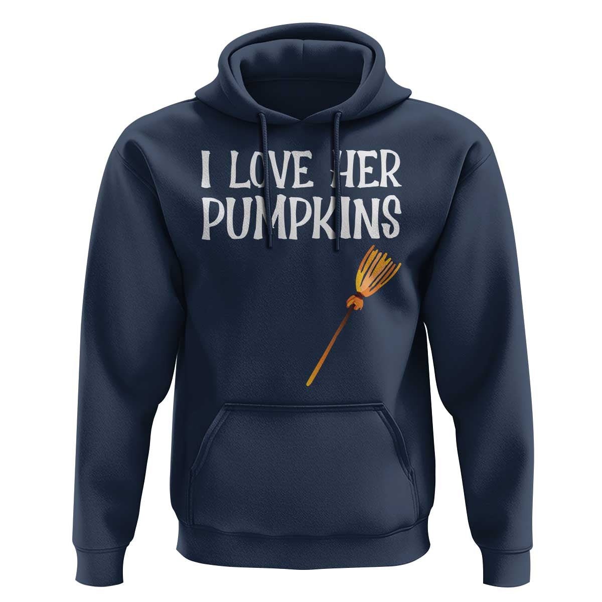 Halloween Couple Matching Hoodie I Love Her Pumpkins - Wonder Print Shop