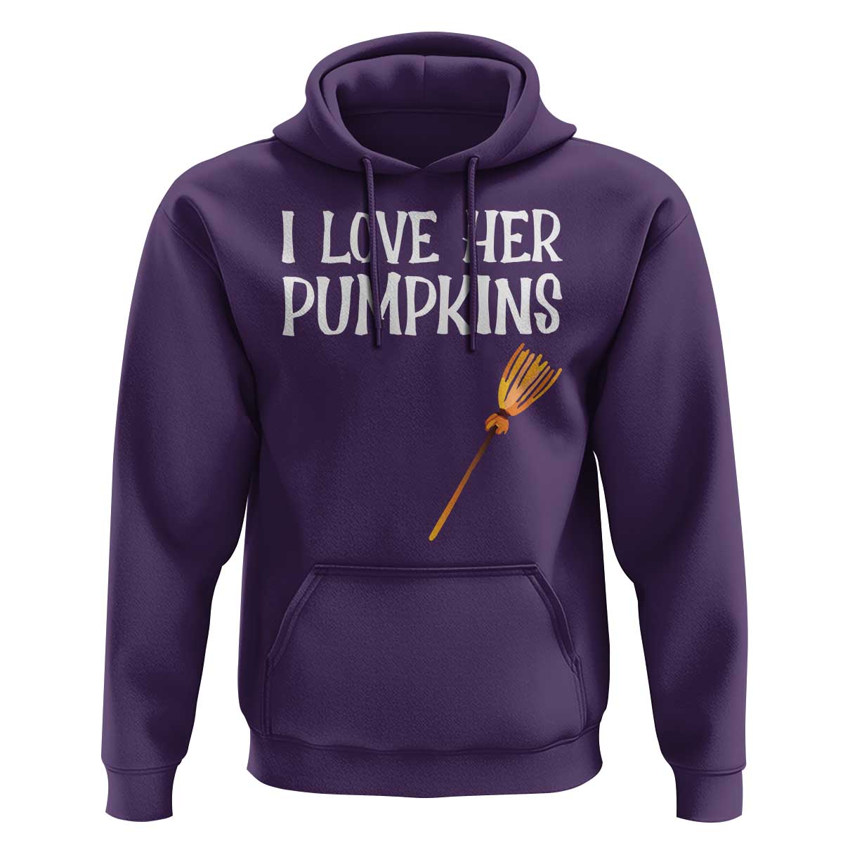 Halloween Couple Matching Hoodie I Love Her Pumpkins - Wonder Print Shop