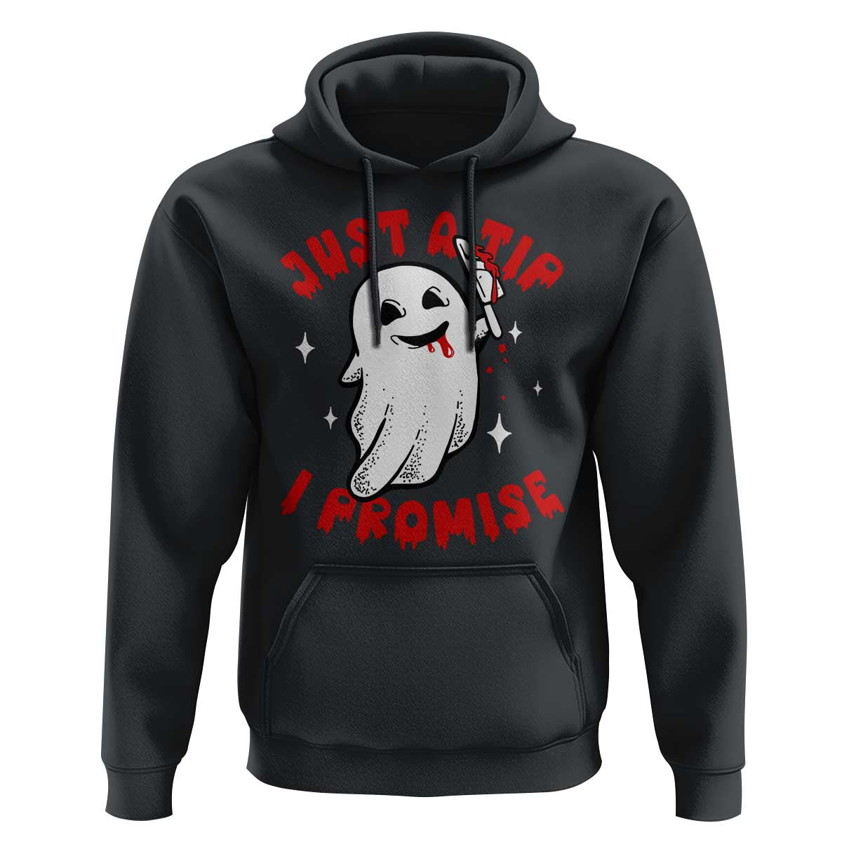Funny Halloween Hoodie Cute Ghost Just The Tip I Promise - Wonder Print Shop
