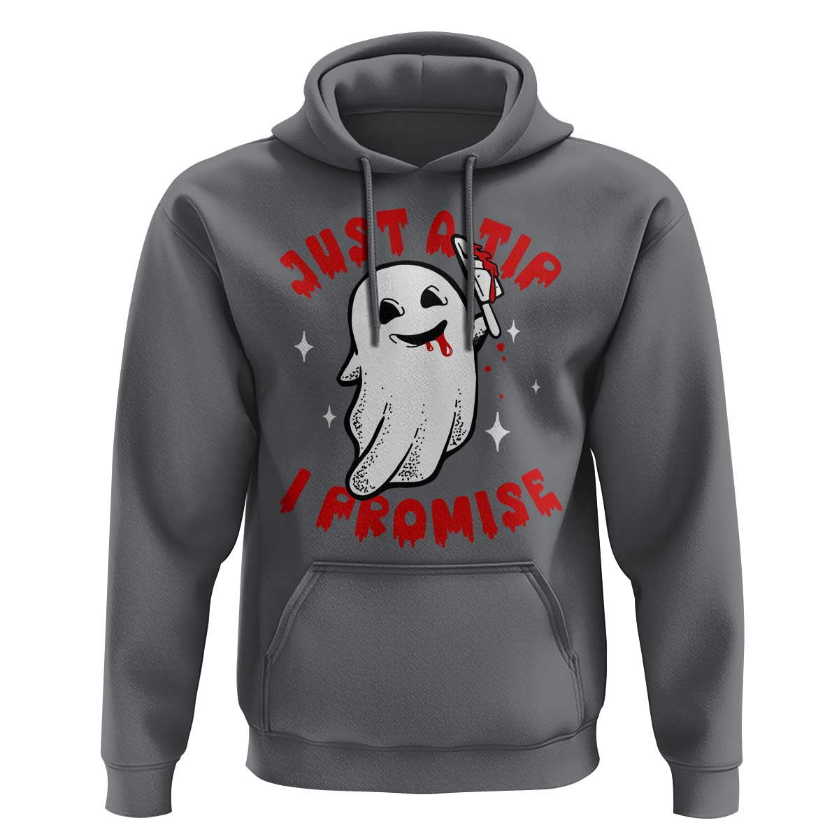 Funny Halloween Hoodie Cute Ghost Just The Tip I Promise - Wonder Print Shop
