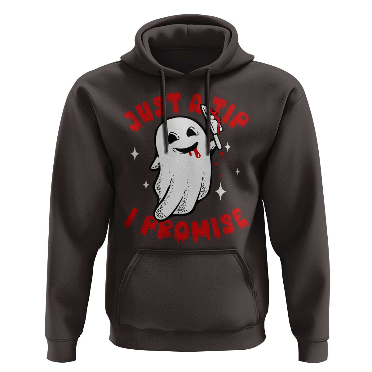Funny Halloween Hoodie Cute Ghost Just The Tip I Promise - Wonder Print Shop