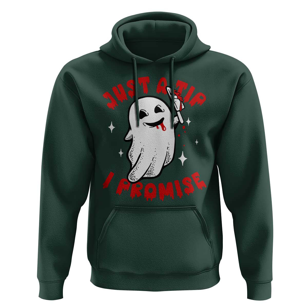 Funny Halloween Hoodie Cute Ghost Just The Tip I Promise - Wonder Print Shop