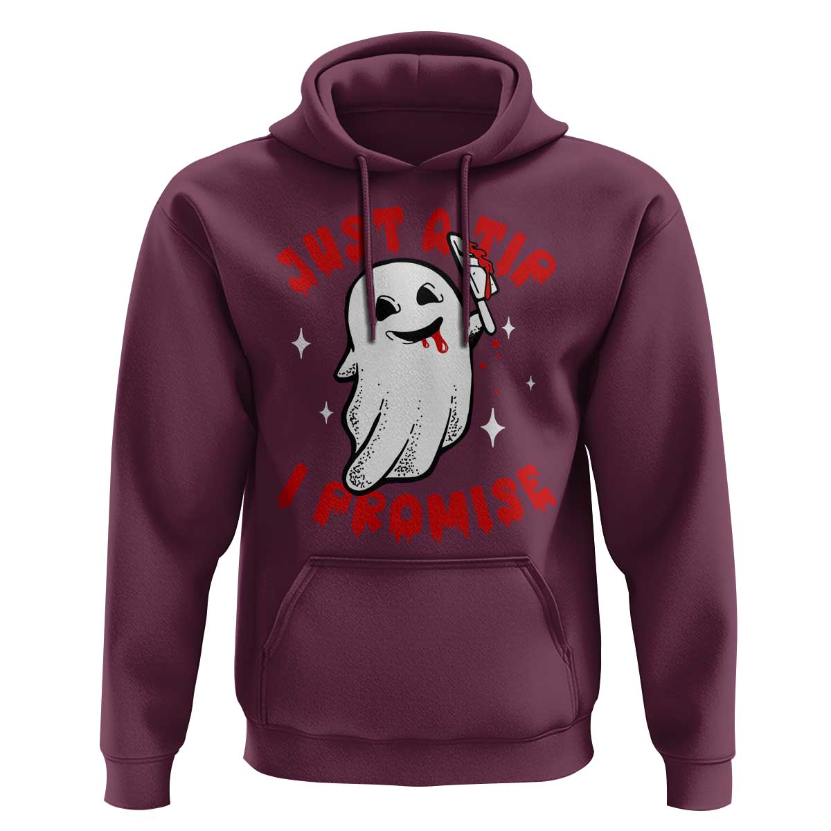 Funny Halloween Hoodie Cute Ghost Just The Tip I Promise - Wonder Print Shop