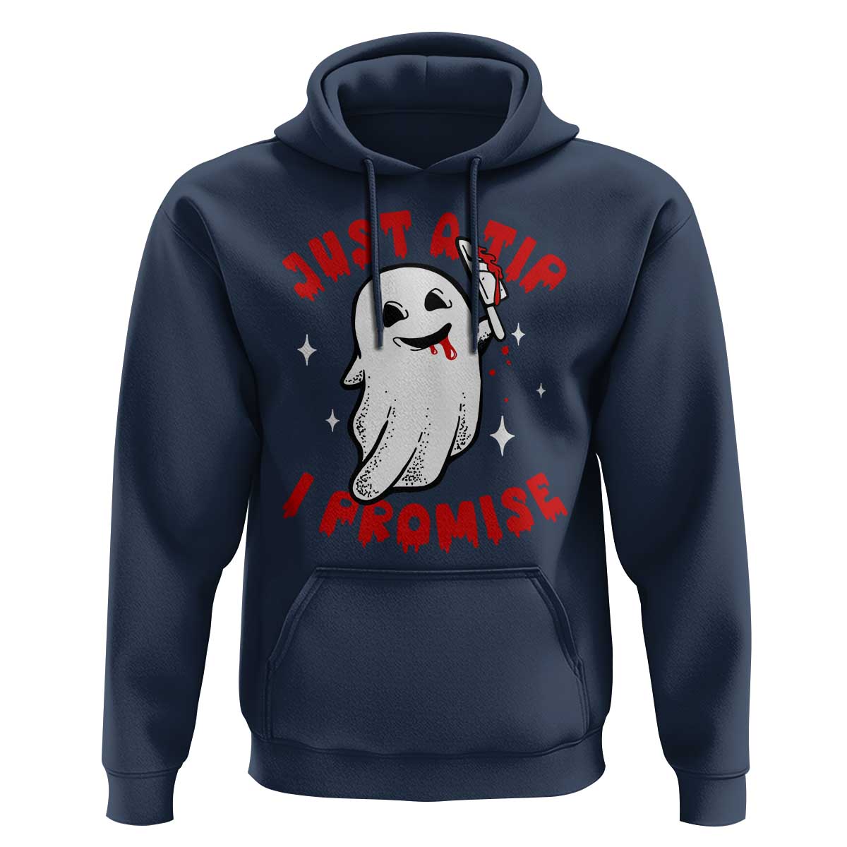 Funny Halloween Hoodie Cute Ghost Just The Tip I Promise - Wonder Print Shop