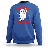 Funny Halloween Sweatshirt Cute Ghost Just The Tip I Promise - Wonder Print Shop