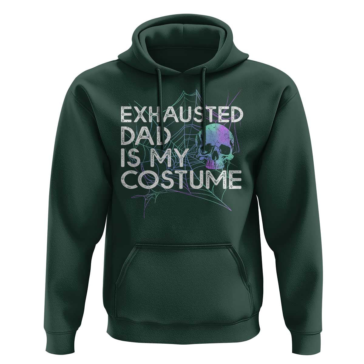 Funny Halloween Exhausted Dad Is My Costume Hoodie