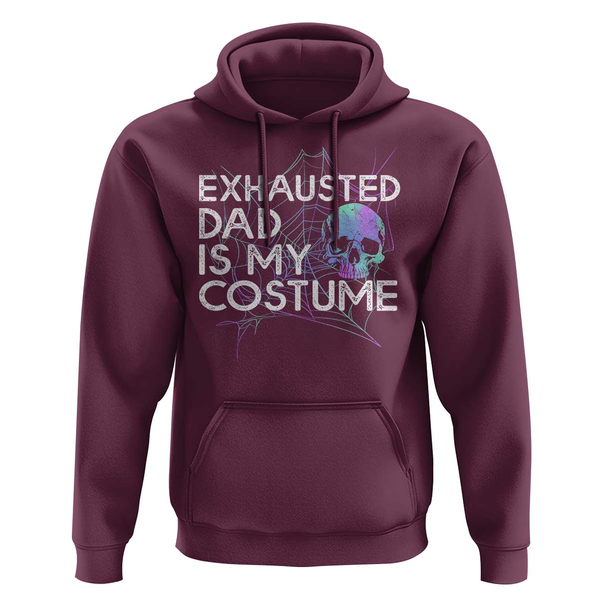 Funny Halloween Exhausted Dad Is My Costume Hoodie