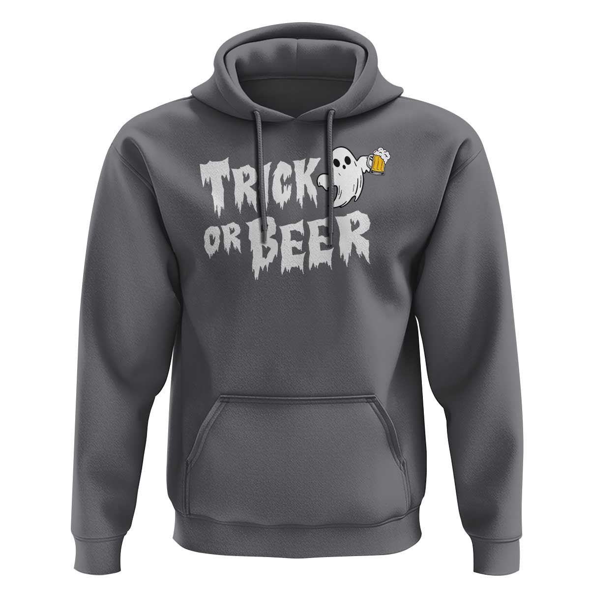 Funny Halloween Beer Hoodie Trick Or Beer Drinking Ghost