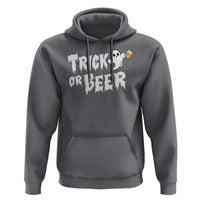 Funny Halloween Beer Hoodie Trick Or Beer Drinking Ghost