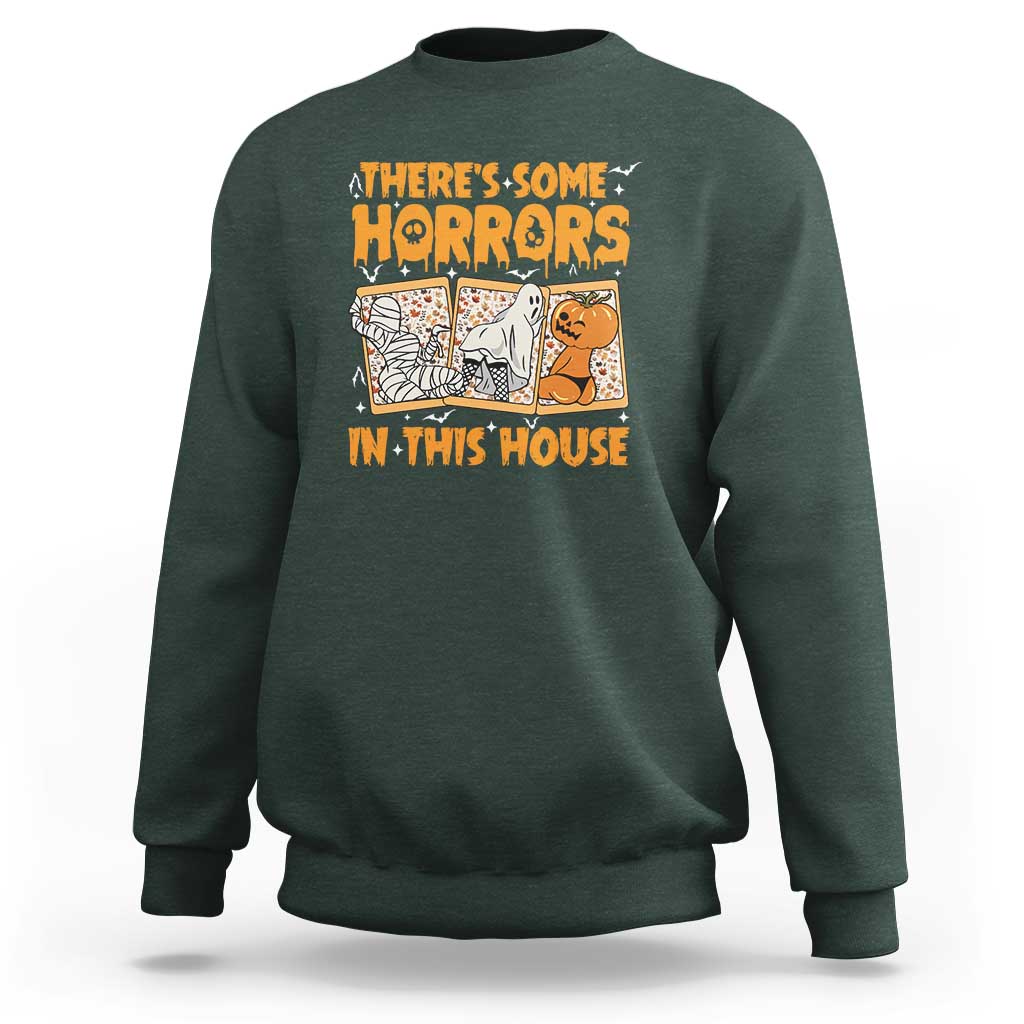 Funny Halloween Sweatshirt There's Some Horrors In This House - Wonder Print Shop