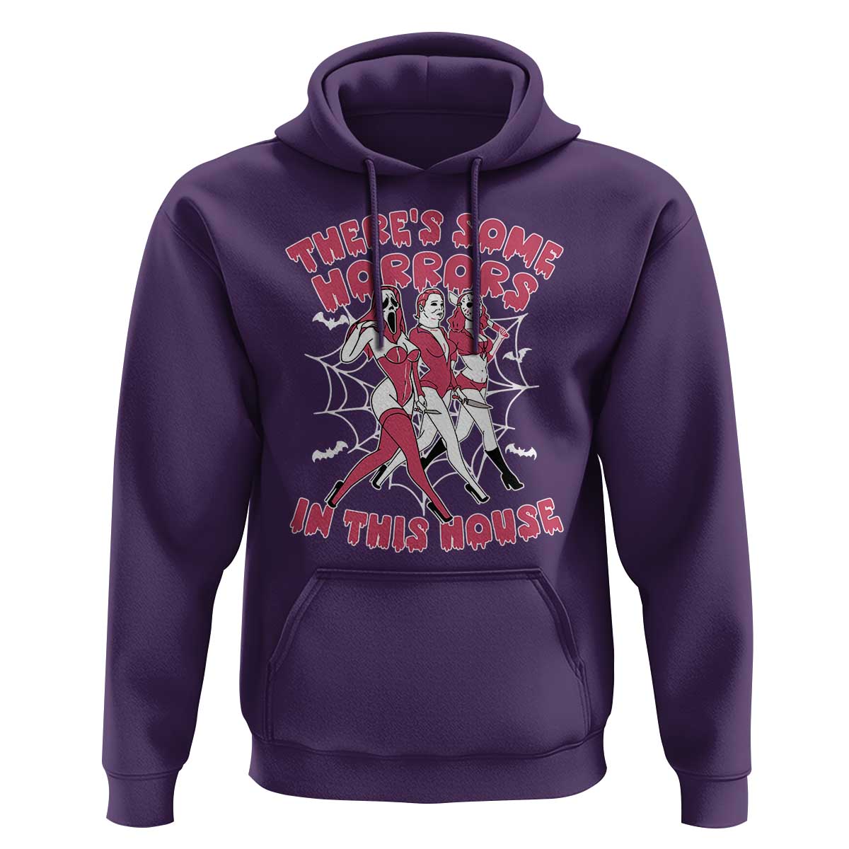 Funny Pink Halloween Hoodie There's Some Horrors In This House