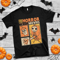 Funny Halloween T Shirt Lets Watch Horror Movies - Wonder Print Shop