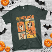 Funny Halloween T Shirt Lets Watch Horror Movies - Wonder Print Shop