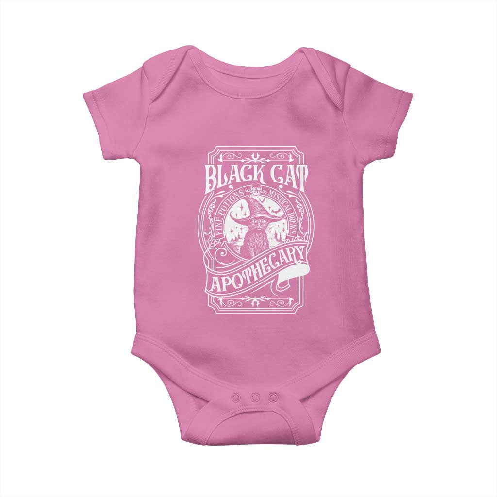 Black Cat Witch Baby Onesie Salem Apothecary Halloween