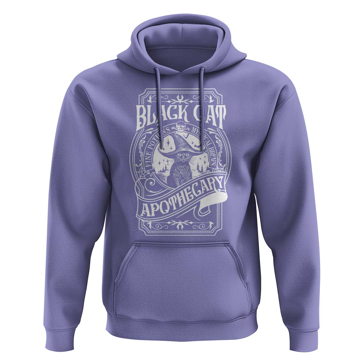 Black Cat Witch Hoodie Salem Apothecary Halloween