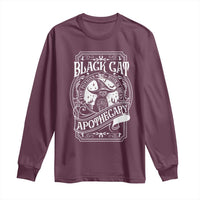 Black Cat Witch Long Sleeve Shirt Salem Apothecary Halloween