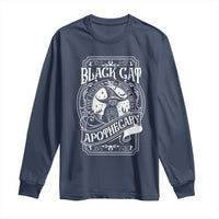Black Cat Witch Long Sleeve Shirt Salem Apothecary Halloween