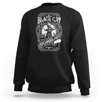 Black Cat Witch Sweatshirt Salem Apothecary Halloween