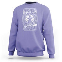 Black Cat Witch Sweatshirt Salem Apothecary Halloween