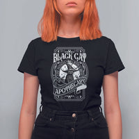 Black Cat Witch T Shirt For Women Salem Apothecary Halloween