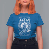 Black Cat Witch T Shirt For Women Salem Apothecary Halloween