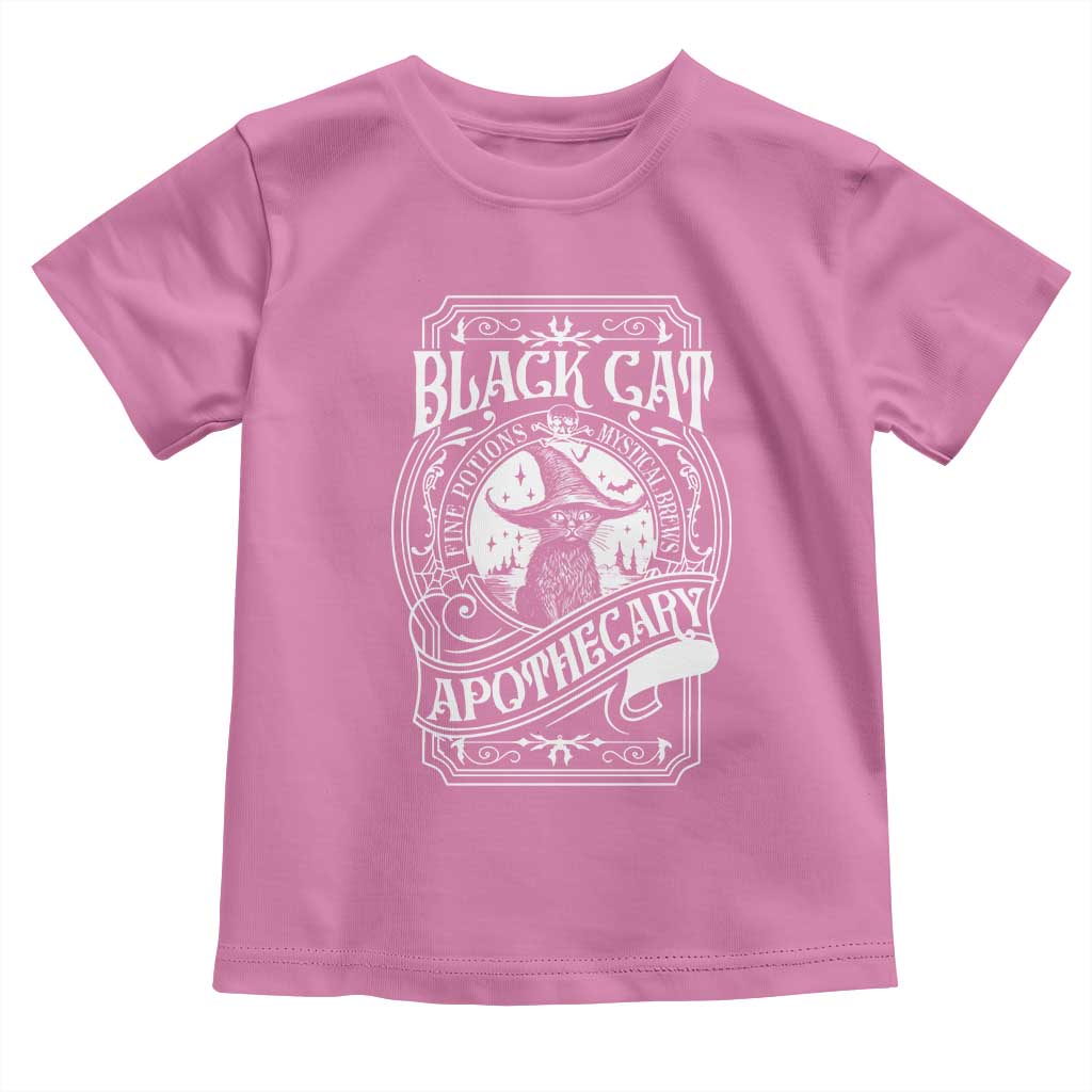 Black Cat Witch Toddler T Shirt Salem Apothecary Halloween