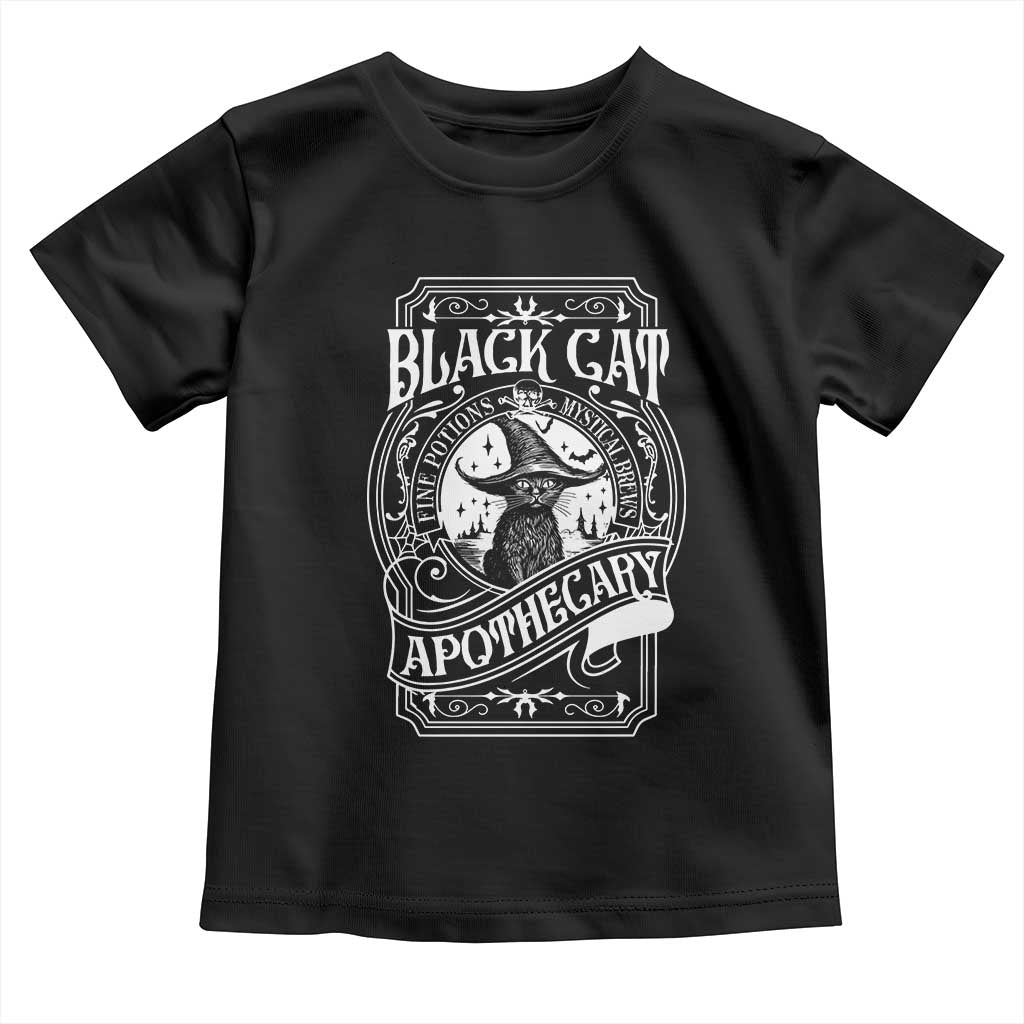 Black Cat Witch Toddler T Shirt Salem Apothecary Halloween