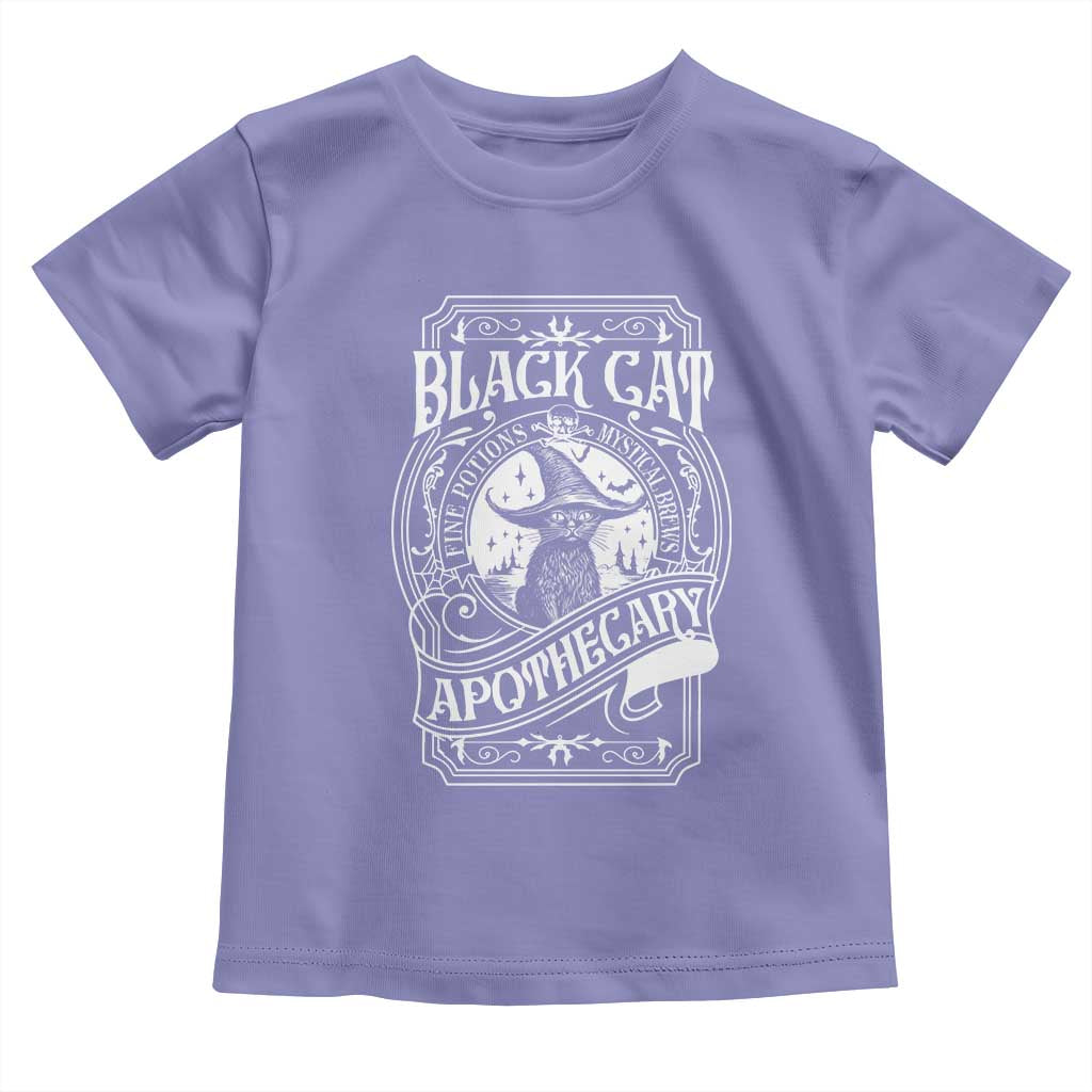 Black Cat Witch Toddler T Shirt Salem Apothecary Halloween