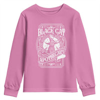 Black Cat Witch Youth Sweatshirt Salem Apothecary Halloween