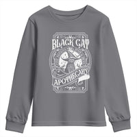 Black Cat Witch Youth Sweatshirt Salem Apothecary Halloween
