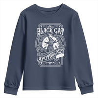 Black Cat Witch Youth Sweatshirt Salem Apothecary Halloween