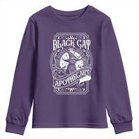 Black Cat Witch Youth Sweatshirt Salem Apothecary Halloween